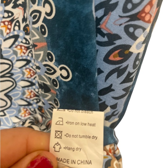 Wneedu Dress Multicolored Casual MIDI Size XL NWT - Picture 8 of 9